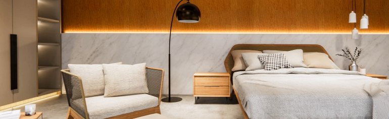 muebles diseño online dormitorio moderno cama madera minimalista